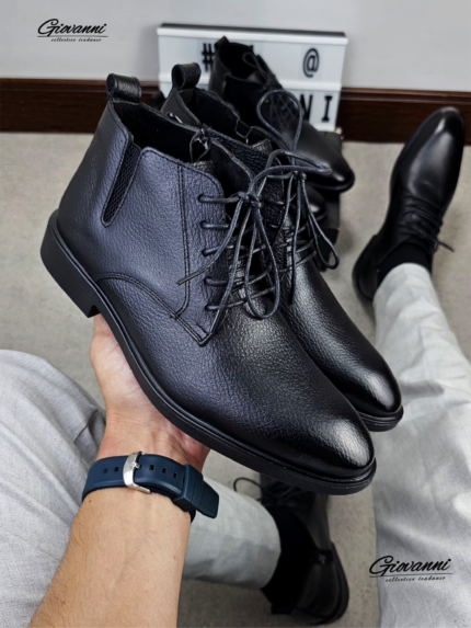 CIRO demi boot noir crispé ref 110